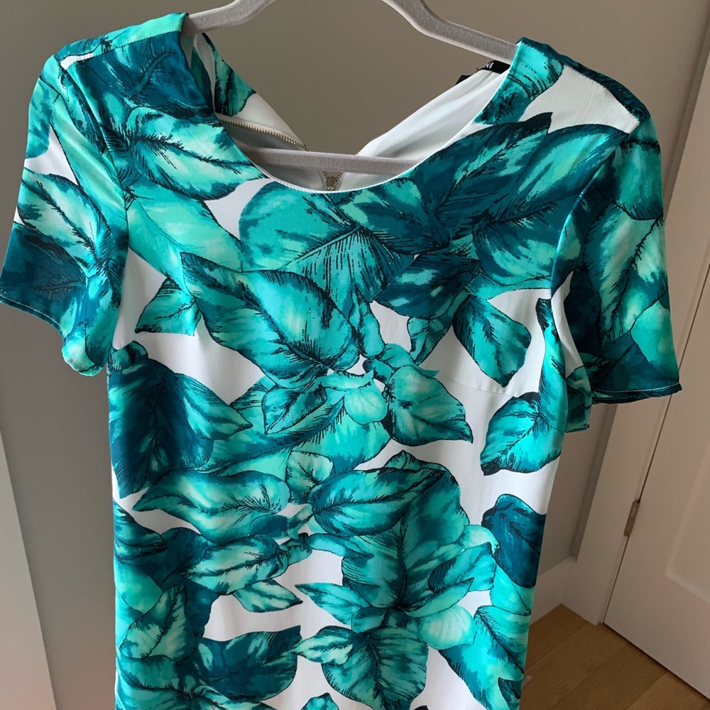 Palm leaf summer dress
